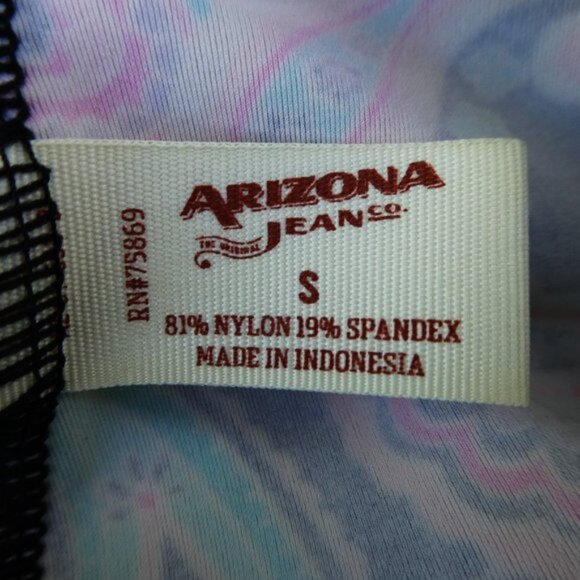 Vintage Y2K Strappy Summer Top Spandex Paisley Floral Light Padding Backless S - Picture 6 of 7